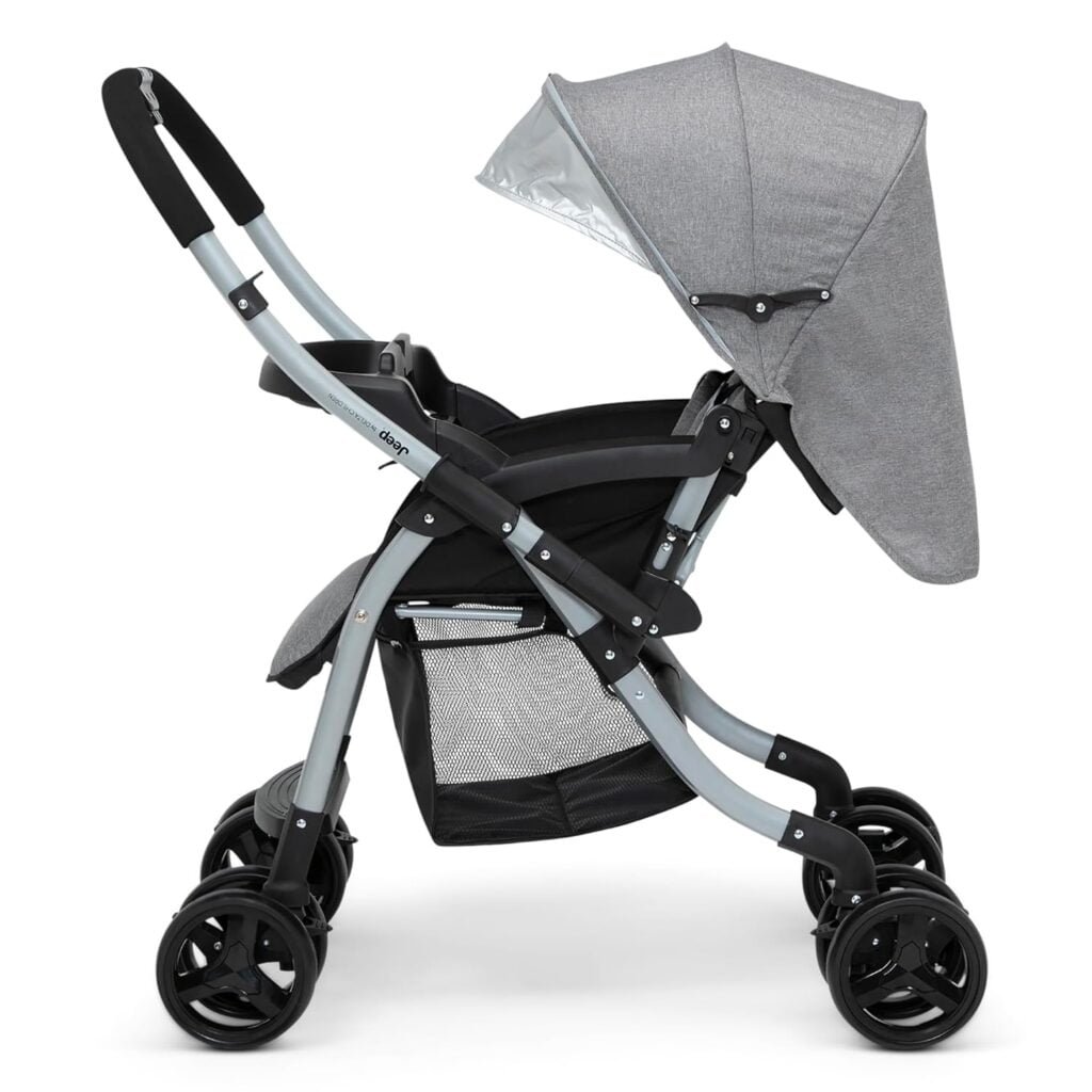 Jeep Unlimited Reversible Handle Stroller, Grey Tweed