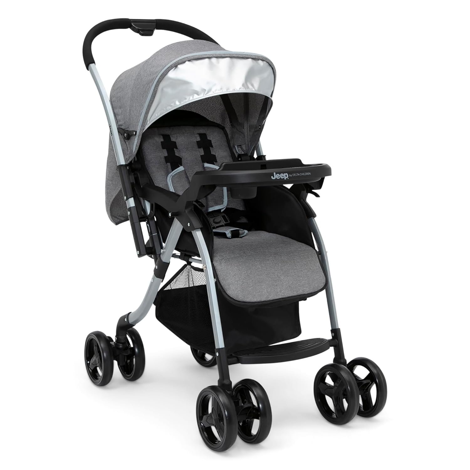 Jeep Unlimited Reversible Handle Stroller Grey Tweed Review