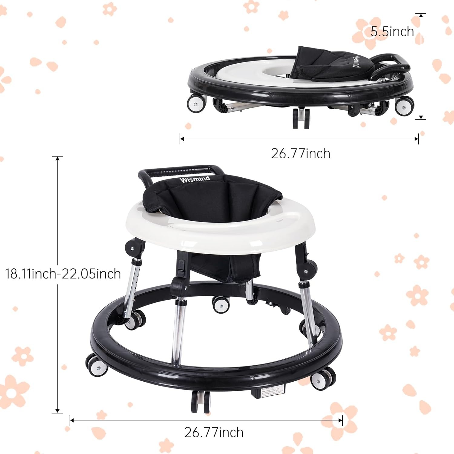 Baby Walker Foldable with 9 Adjustable Heights Review