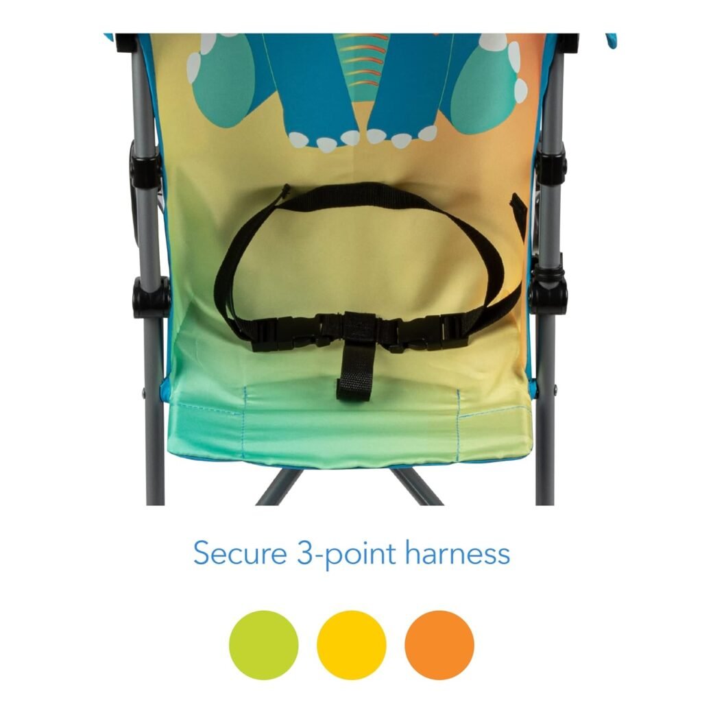 Cosco Character Umbrella Stroller, Easy to Store Anywhere with its Compact Umbrella fold, Stewie Stegosaurus