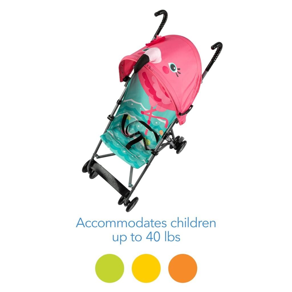 Cosco Character Umbrella Stroller, Easy to Store Anywhere with its Compact Umbrella fold, Stewie Stegosaurus