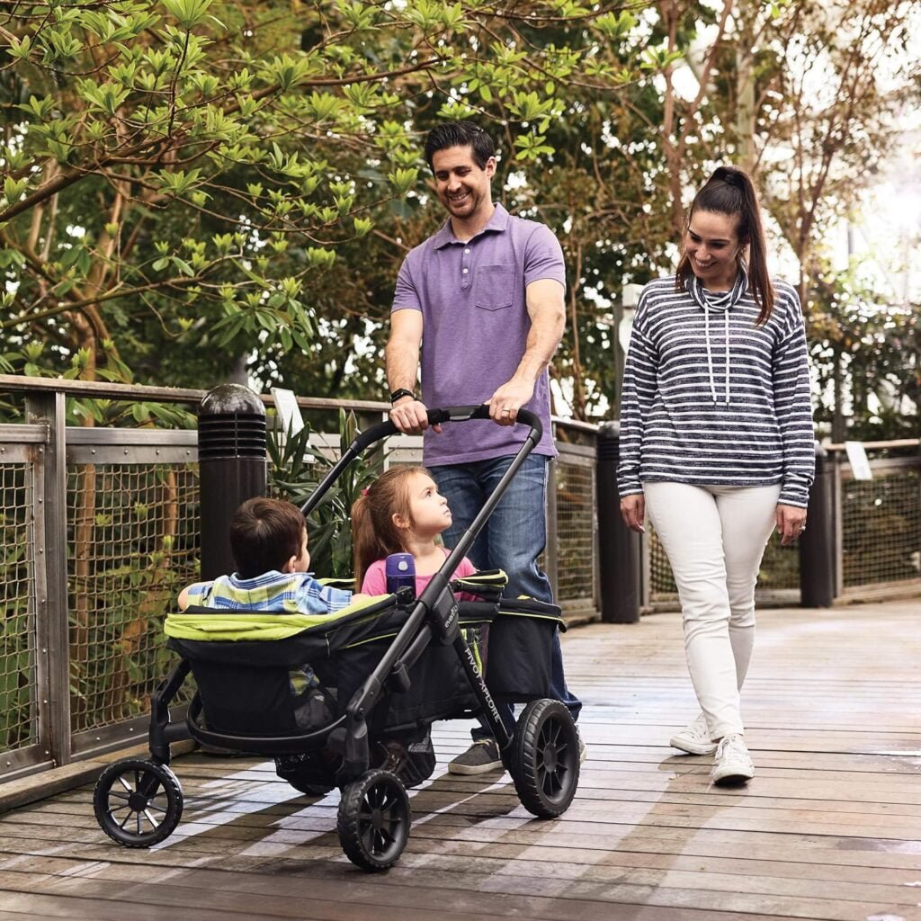 Evenflo Pivot Xplore All-Terrain Stroller Wagon (Adventurer Gray)