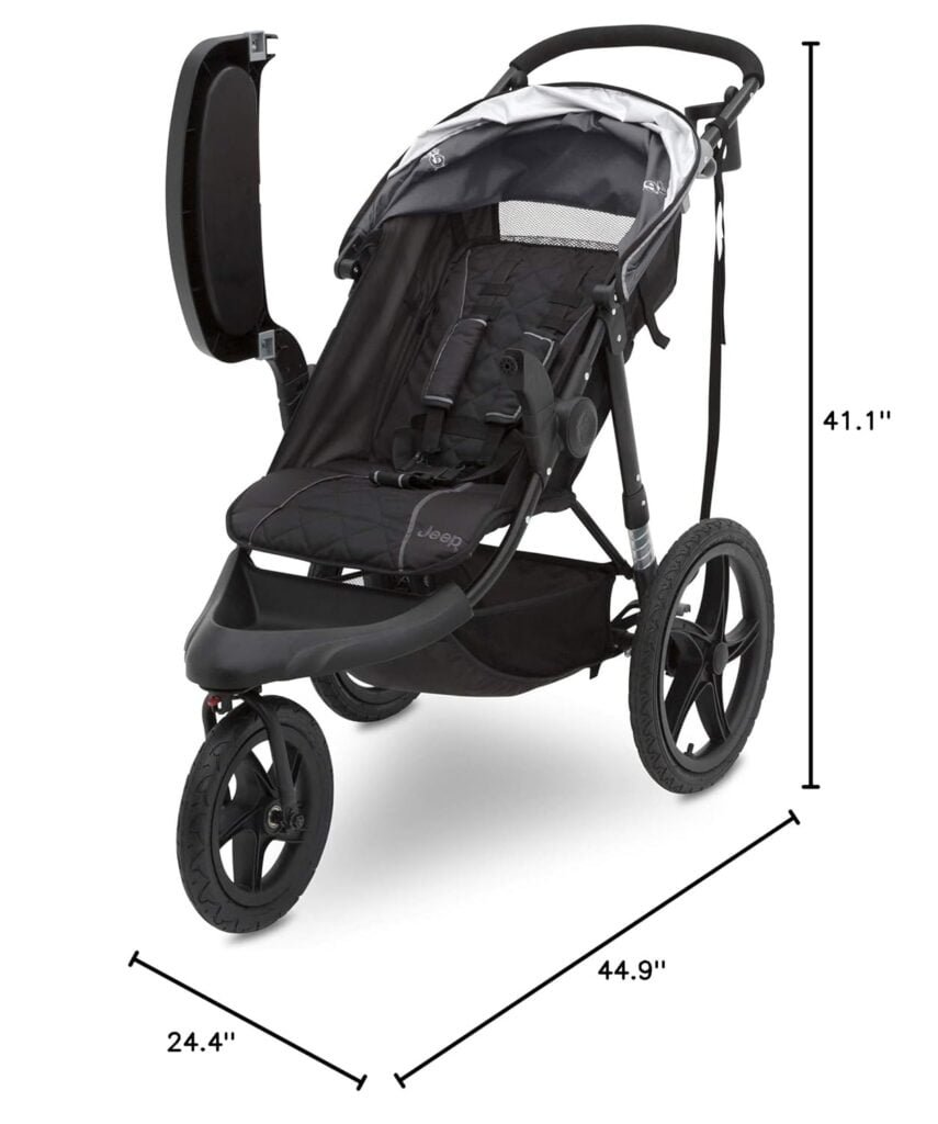 Jeep Classic Jogging Stroller by Delta Chidlren, Grey
